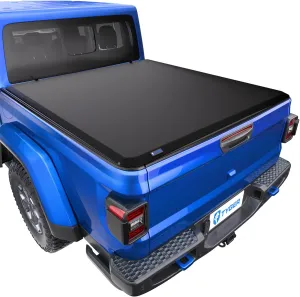 Tyger Auto T1 Soft Roll-up Truck Bed Tonneau Cover Compatible with 2020-2025 Jeep Gladiator JT | 5' (60") Bed | TG-BC1J9060
