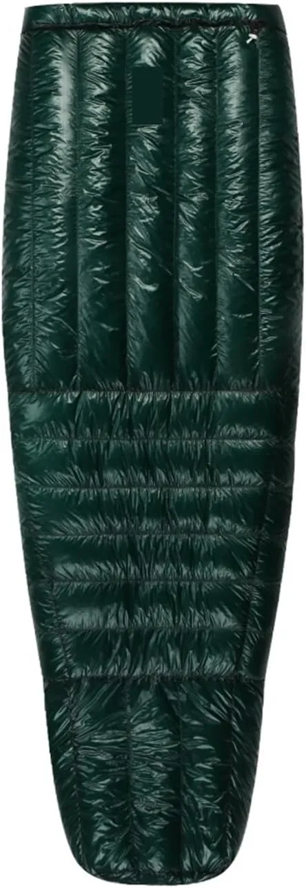 Ultralight Down Sleeping Bag -5°F 800FP for Winter Camping & Hiking, 10D Fabric, Windproof Twilight Quilt(Twilight-Green-R)
