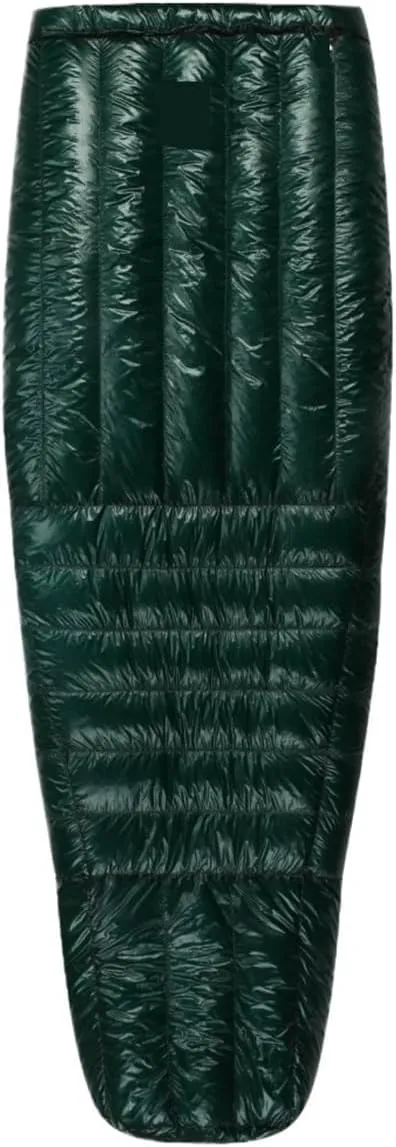 Ultralight Down Sleeping Bag -5°F 800FP for Winter Camping & Hiking, 10D Fabric, Windproof Twilight Quilt(Twilight-Green-R)