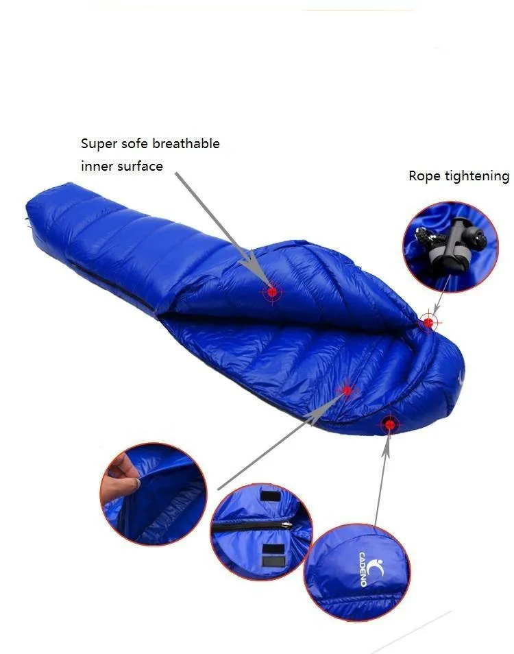 UltraLight Duck Down Mummy Style Sleeping Bag