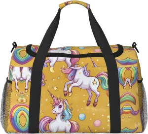 unicorn design print Weekender Overnight Carry On Bag Gym Luggage Bag Duffel Bag for Travel Women