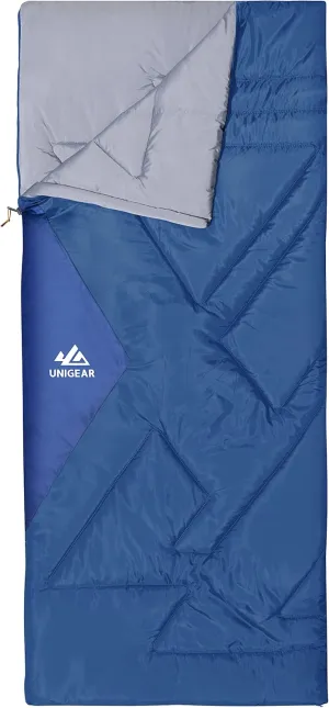 Unigear Camfy Bed 50°F Sleeping Bag– Premium Comfortable Sleeping Bag for Adults and Kids – Lightweight Portable for Warm Weather Camping