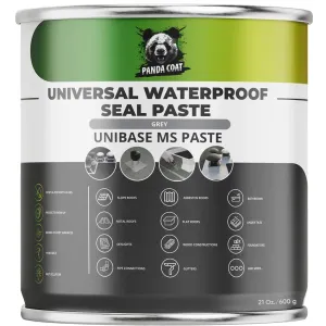 Universal Waterproof Flashing Sealant, Liquid Plastic - Seal for Gutters, Joints & Cracks, Details - Instant Sealing on Wet & Dry Surfaces - UV-Resistant Sealer - PandaCoat - Made in EU (21 Oz)