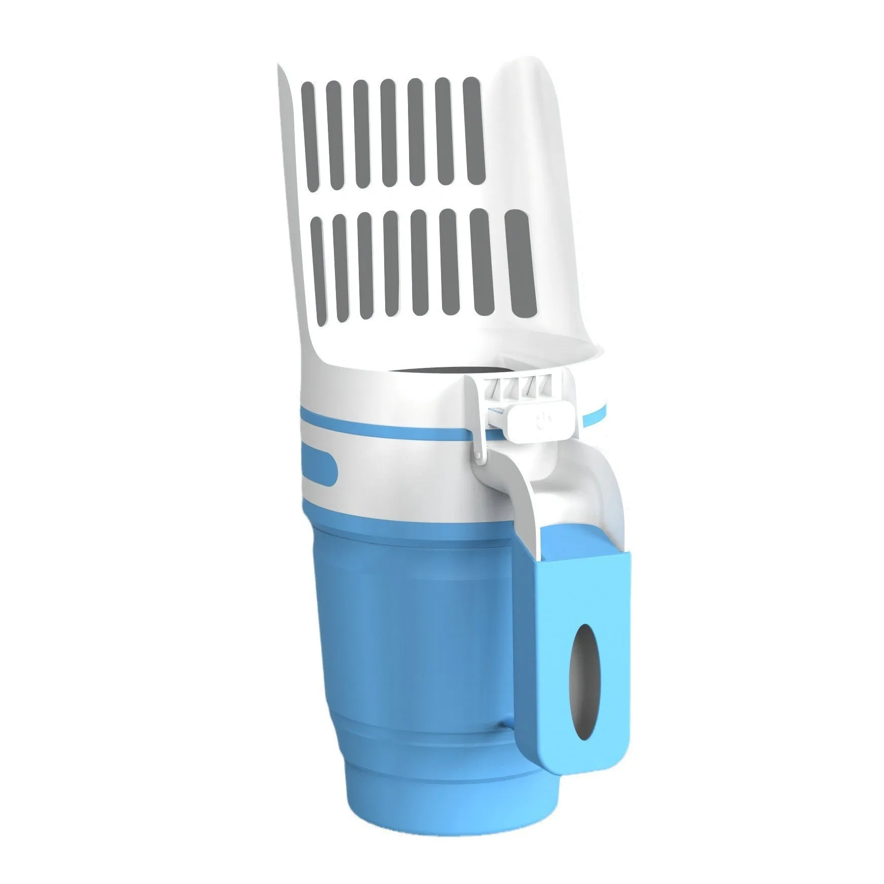 Upgrade Widen Cat Litter Shovel Scoop with Refill Bags, Large Cat Litter Box, Self Cleaning Waste Bin System