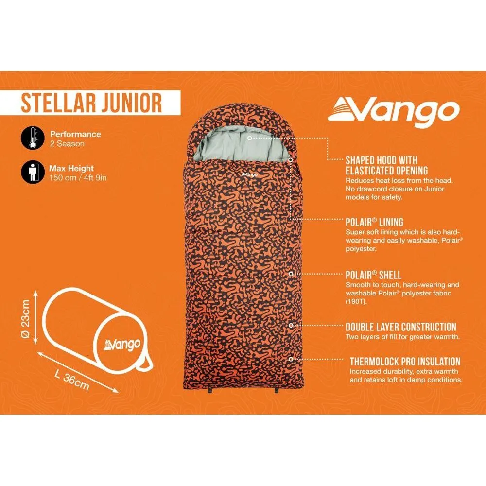 Vango Stellar Junior Sleeping Bag Dragons Fire