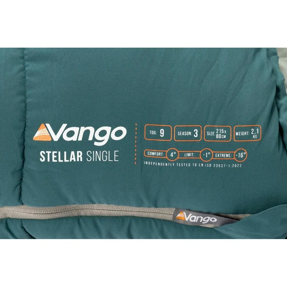 Vango Stellar Single Sleeping Bag Single Oasis
