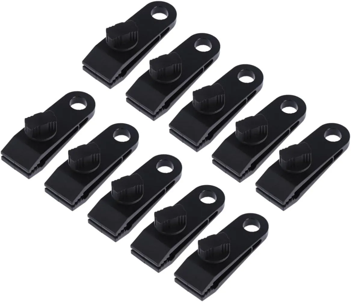 VANZACK 10pcs Tents Tent Stake with Cord Tent Peg Shape Tent Stake Large Rope