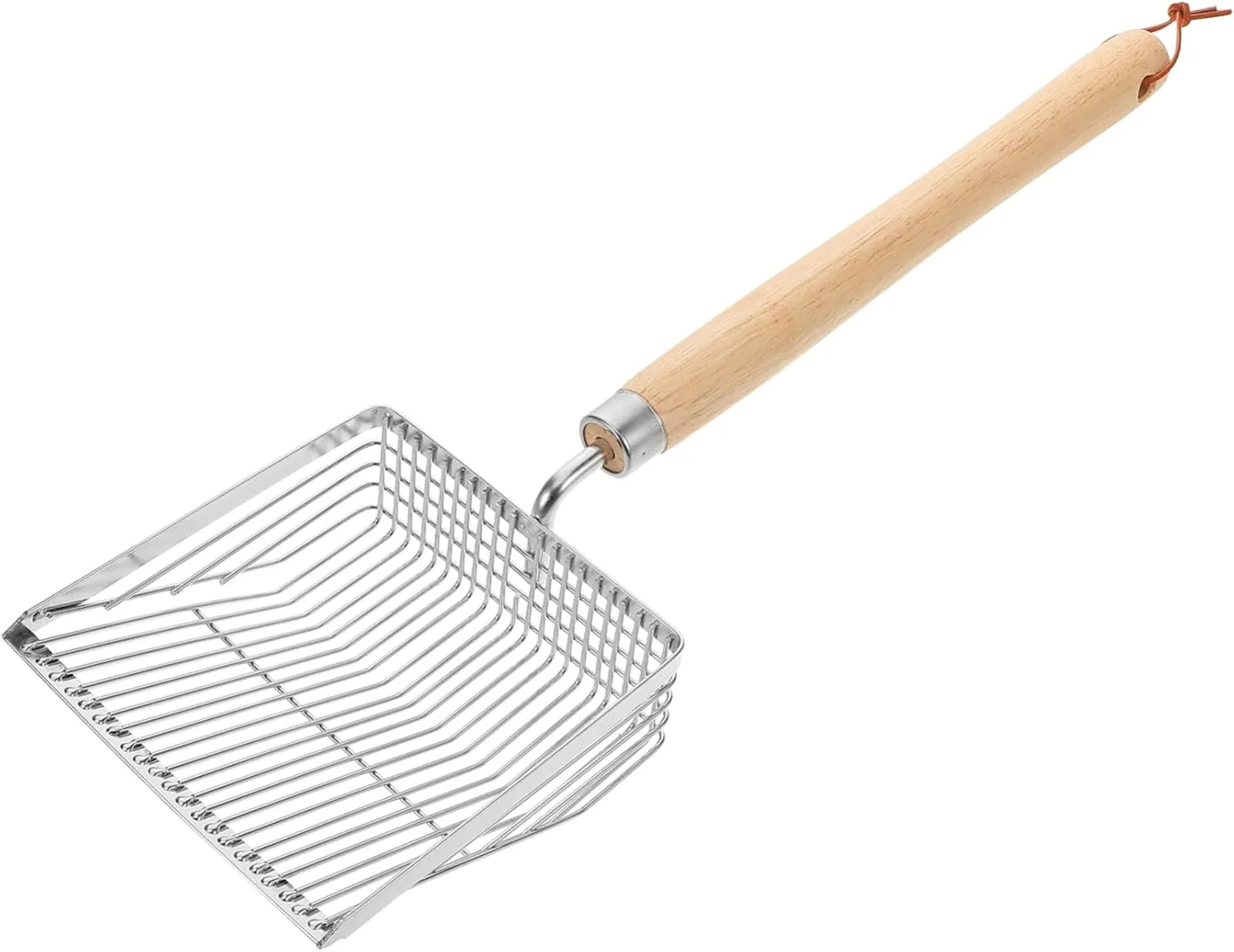 VICASKY Stainless Steel Sand Digging Tool with Ergonomic Wooden Handle for Beach Shell Collecting and Summer Vacations and Comfortable Design