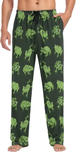 visesunny Mens 100% Cotton Pajama Bottoms Lightweight Lounge Pant with Pockets Soft Sleep Pj Pants for Men