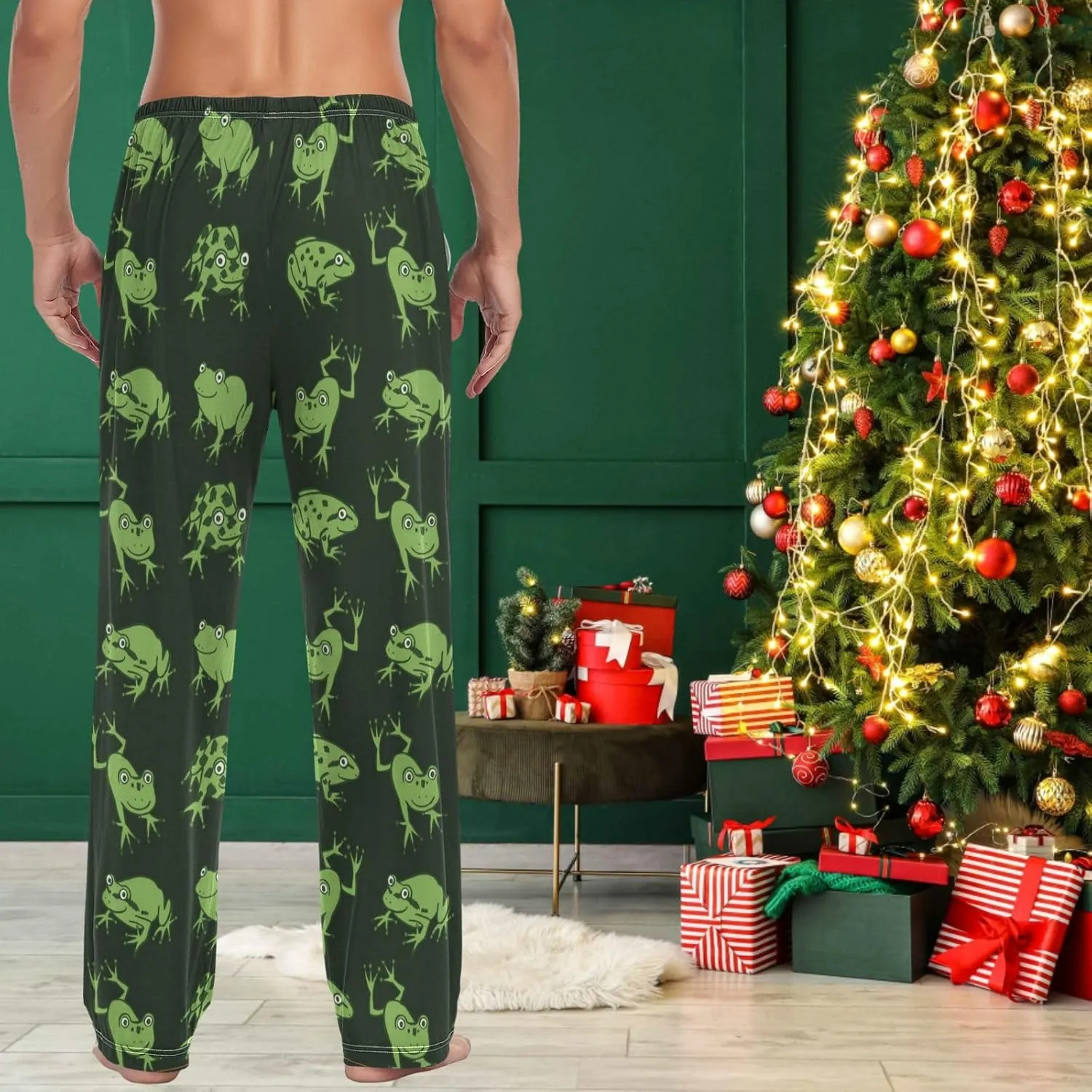 visesunny Mens 100% Cotton Pajama Bottoms Lightweight Lounge Pant with Pockets Soft Sleep Pj Pants for Men