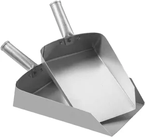 VOSAREA 2pcs Stainless Steel Scoops Metal Flour Shovel Food Serving Shovel Ice Cube Scoop, Silver, 1 Count