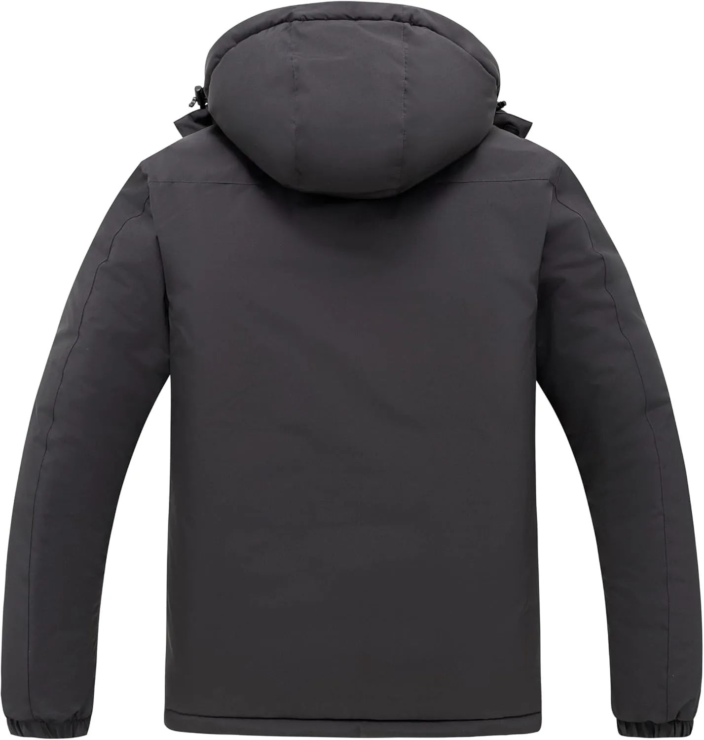 wantdo Men's Mountain Waterproof Ski Jacket Windproof Rain Jacket Winter Warm Snow Coat