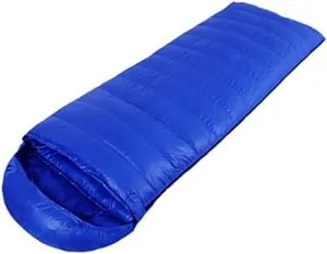 Warm Can Be Stitched Single Sleeping Bag Men and Women Sleeping Bag Outdoor Camping Ultra Light Adult Suitable for Hiking Soft,Black (Blue)