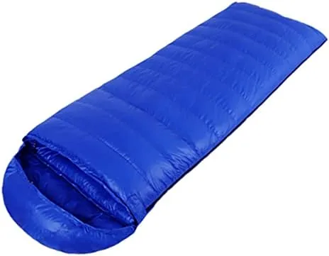 Warm Can Be Stitched Single Sleeping Bag Men and Women Sleeping Bag Outdoor Camping Ultra Light Adult Suitable for Hiking Soft,Black (Blue)