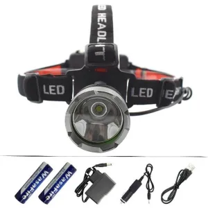 WasaFire 2000LM XM-L T6 LED Headlight White Light Head Lamp Torch Flashlight 18650 Battery Headlamp For Camping Fishing Hunting
