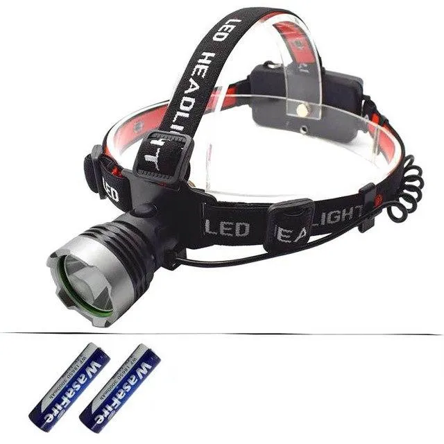 WasaFire 2000LM XM-L T6 LED Headlight White Light Head Lamp Torch Flashlight 18650 Battery Headlamp For Camping Fishing Hunting