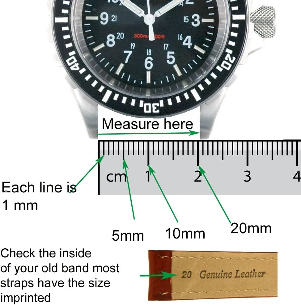 Watch Band Silicone Rubber Strap Waterproof Stainless Buckle 22 millimeters
