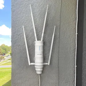 WAVLINK 2025 AC1200 Outdoor WiFi Extender, Long Range Dual Band WiFi Signal Booster Weatherproof with PoE Powered, Gigabit Port, Supports Router/AP/Repeater Modes for Garage,Camping/RV