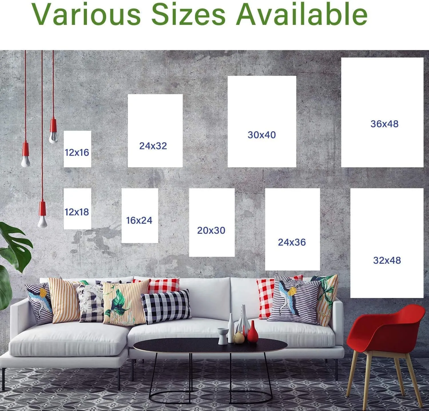Wewejia Winter Canvas Wall Art for Wall Decor - Winter Jungle Trail Painting HD Giclee Artwork Printed on Canvas Ready to Hang 24"x36"x3pcs (60x90cmx3pcs)
