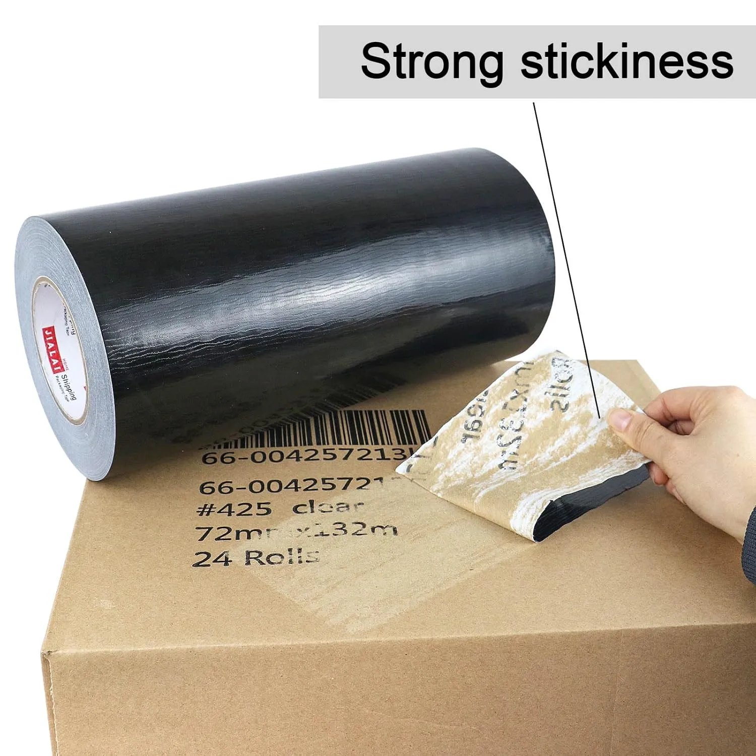Wide Duct Tape 12 Inch, Industrial Grade 30Yards (90 ft) Wide Tape Duct, 9 Mil Heavy-Duty, Waterproof, Strong, Flexible, No Residue, for Crafts & Home Improvement (Black, 12'' x 90ft)