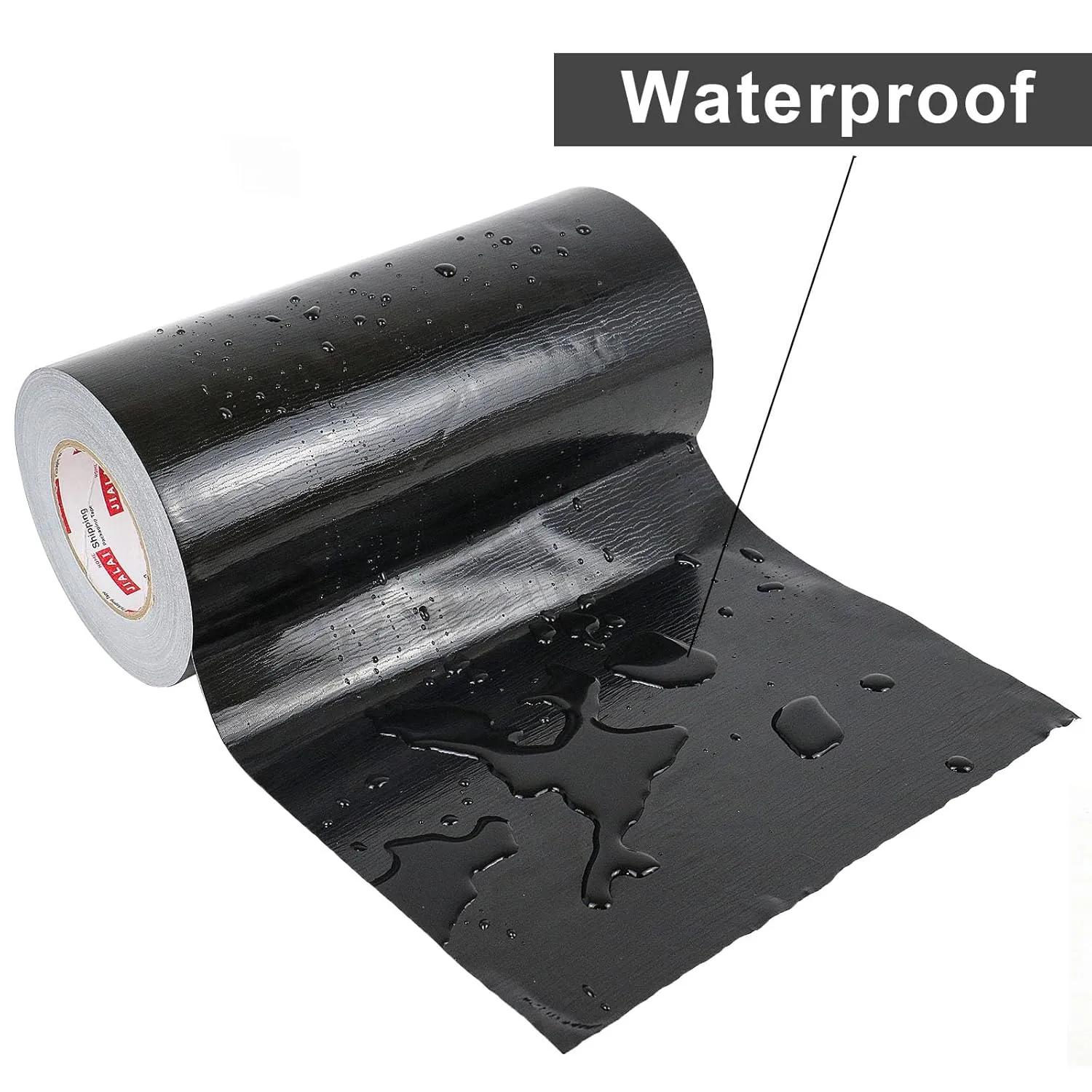 Wide Duct Tape 12 Inch, Industrial Grade 30Yards (90 ft) Wide Tape Duct, 9 Mil Heavy-Duty, Waterproof, Strong, Flexible, No Residue, for Crafts & Home Improvement (Black, 12'' x 90ft)