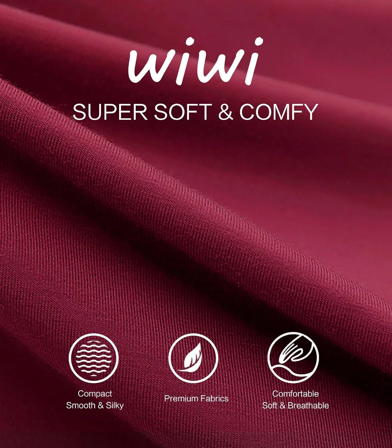 WiWi Nightgowns for Women Soft Long Sleeve Nightgown Plus Size Sleep Shirt Pajama Gown Viscose from Bamboo S-4X