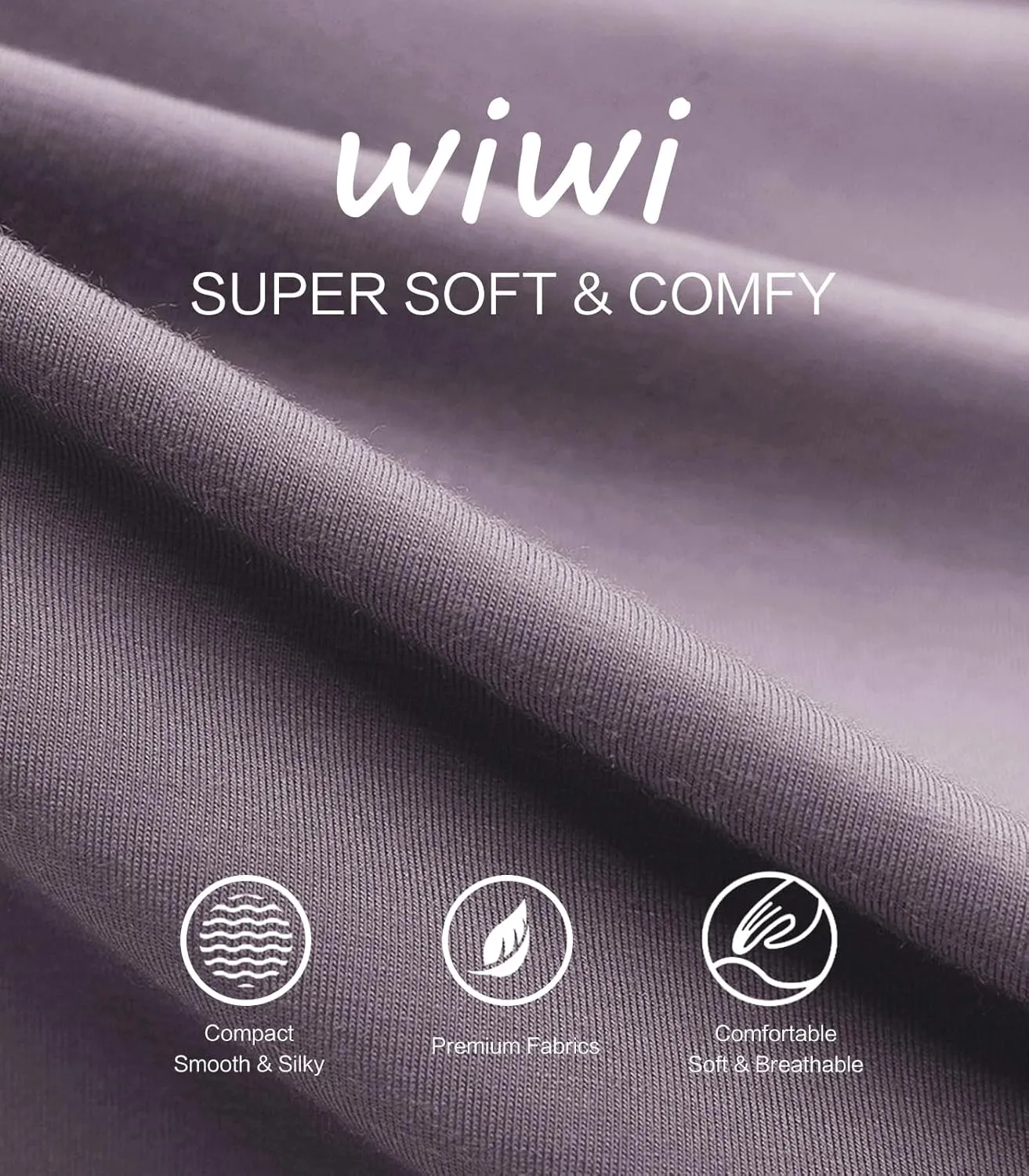 WiWi Nightgowns for Women Soft Long Sleeve Nightgown Plus Size Sleep Shirt Pajama Gown Viscose from Bamboo S-4X
