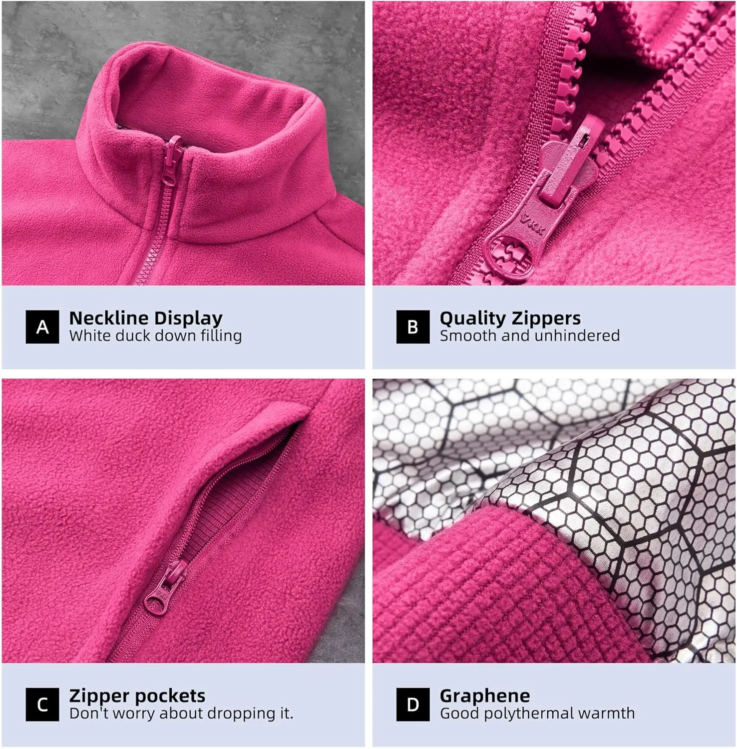 Women Winter Coat Double Warm Jacket Women's 3-in-1 Waterproof Jacket Hooded Rainproof Jacket Ski Jacket