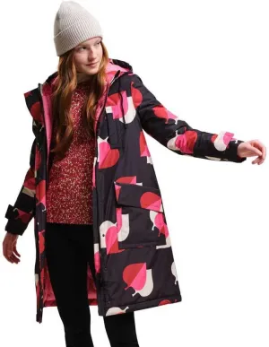 Womens Orla Kiely Waterproof Longline Parka Jacket