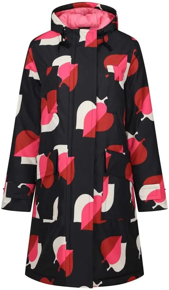 Womens Orla Kiely Waterproof Longline Parka Jacket