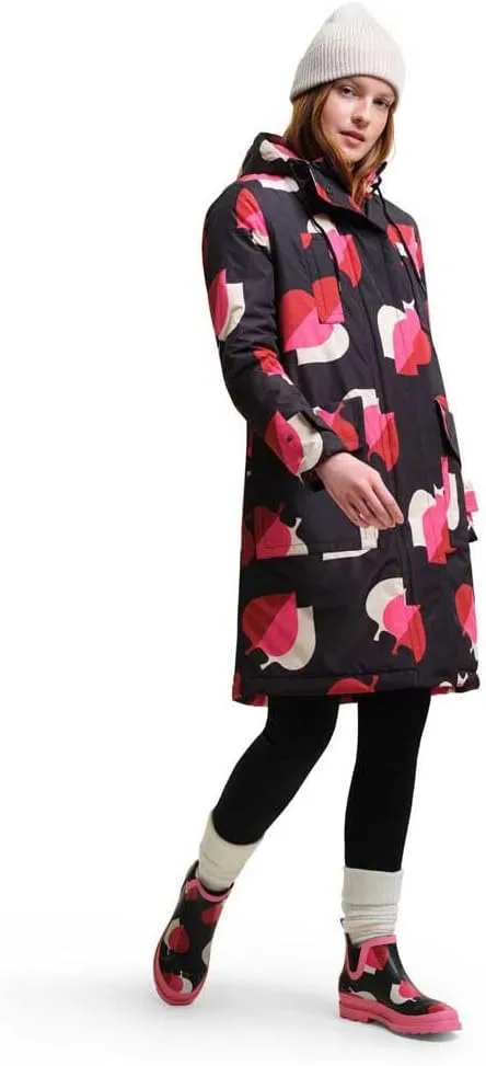 Womens Orla Kiely Waterproof Longline Parka Jacket