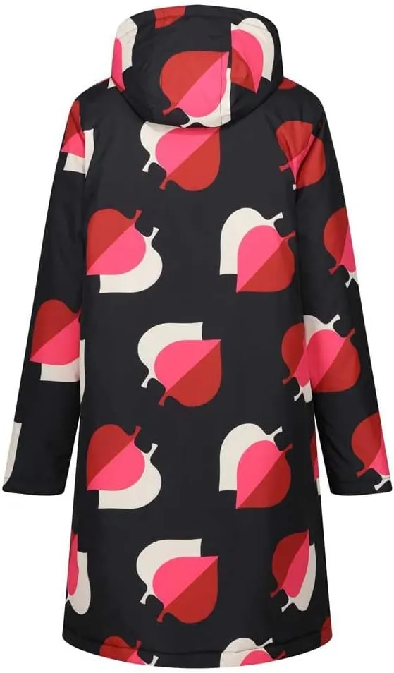 Womens Orla Kiely Waterproof Longline Parka Jacket