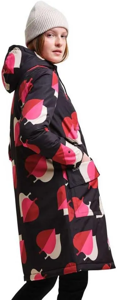 Womens Orla Kiely Waterproof Longline Parka Jacket