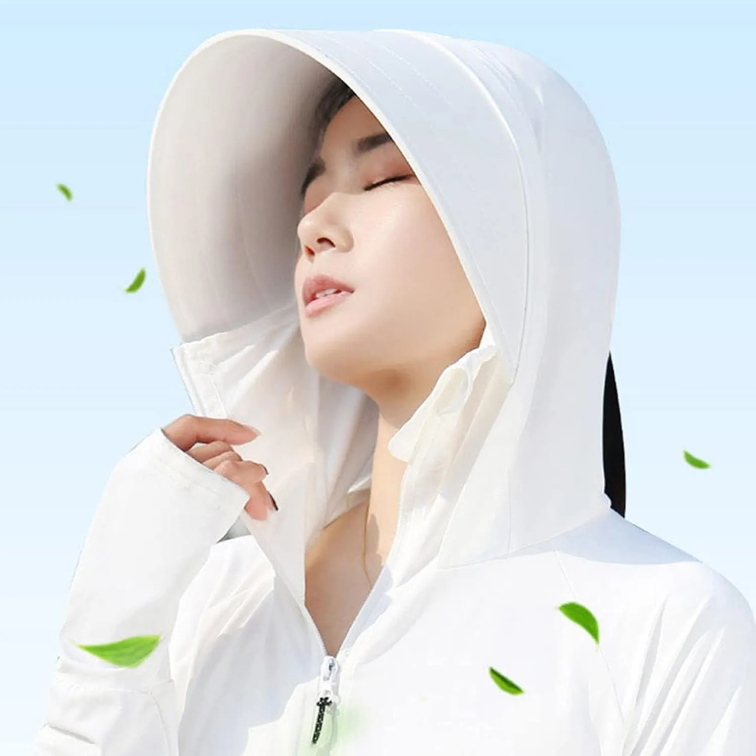 Womens SPF Uv Sun Protection Shirts Lightweight Jacket Breathable Zip Up Performance Workout Fishing T Shirts Hoodie