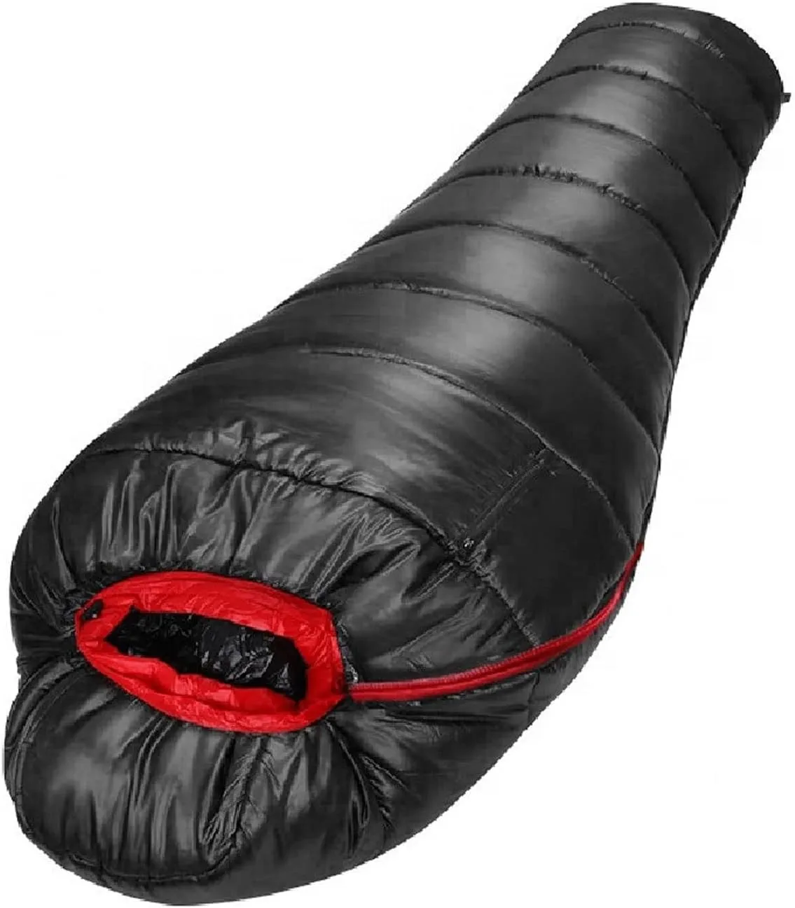 XTYPE Warm Sleeping Bag 4 Seasons Lightweight Portable Waterproof Camping White Down Mummy Sleeping Bag with Compression Sack