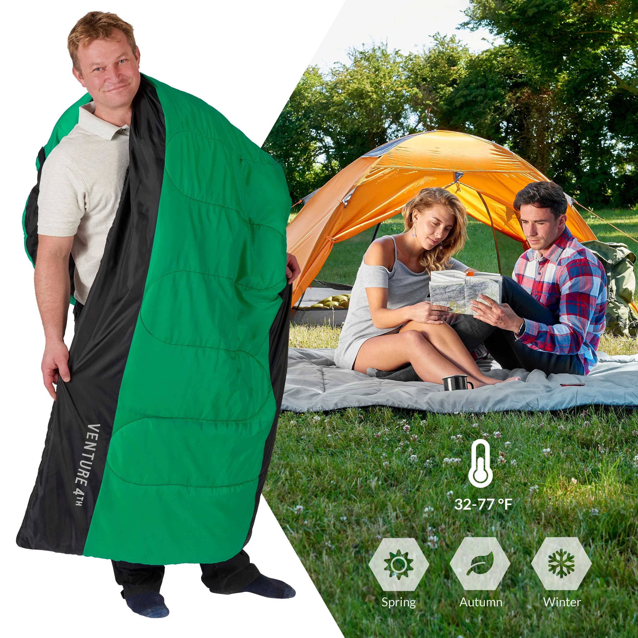XXL Sleeping Bag for Big and Tall Campers