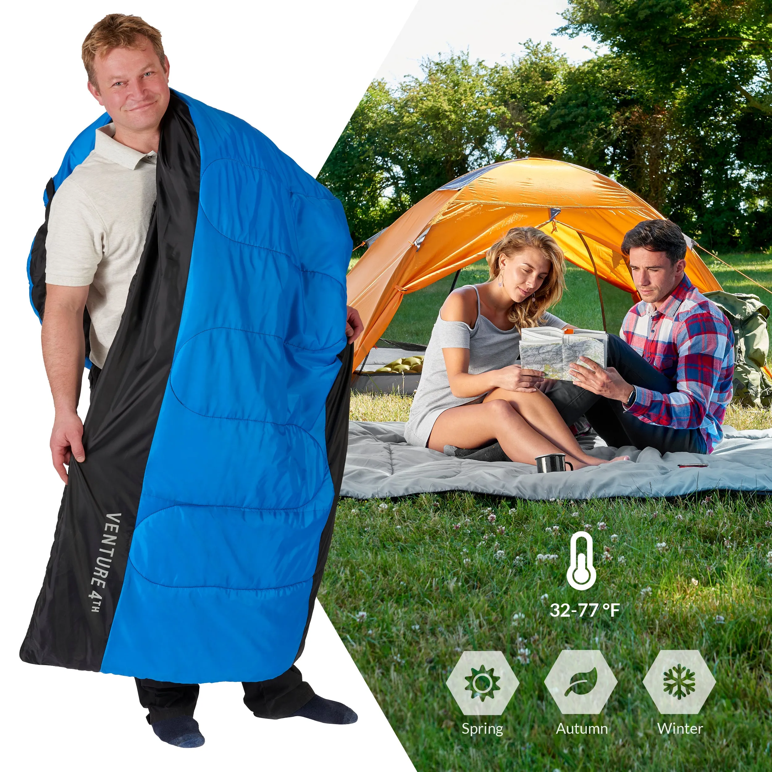 XXL Sleeping Bag for Big and Tall Campers