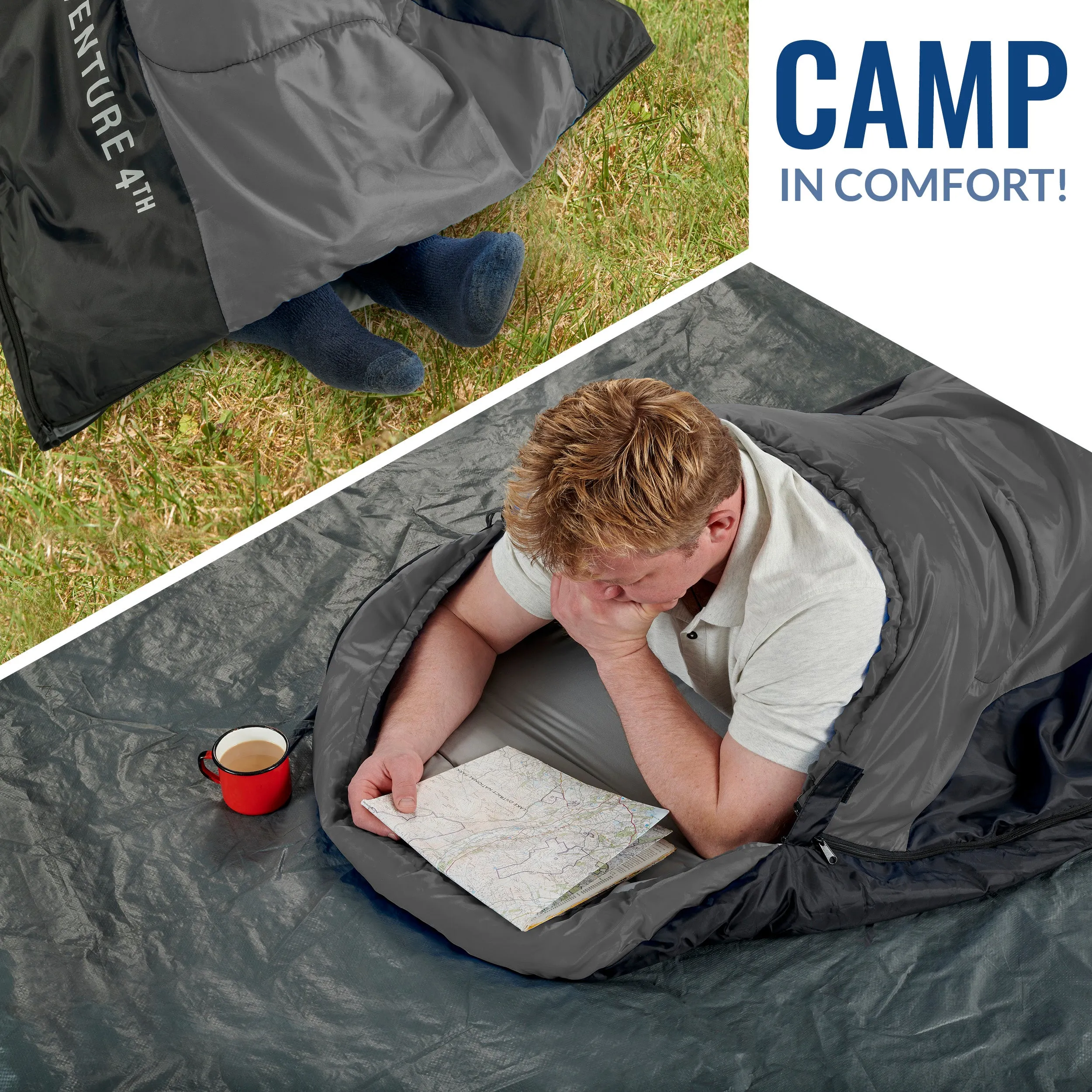 XXL Sleeping Bag for Big and Tall Campers