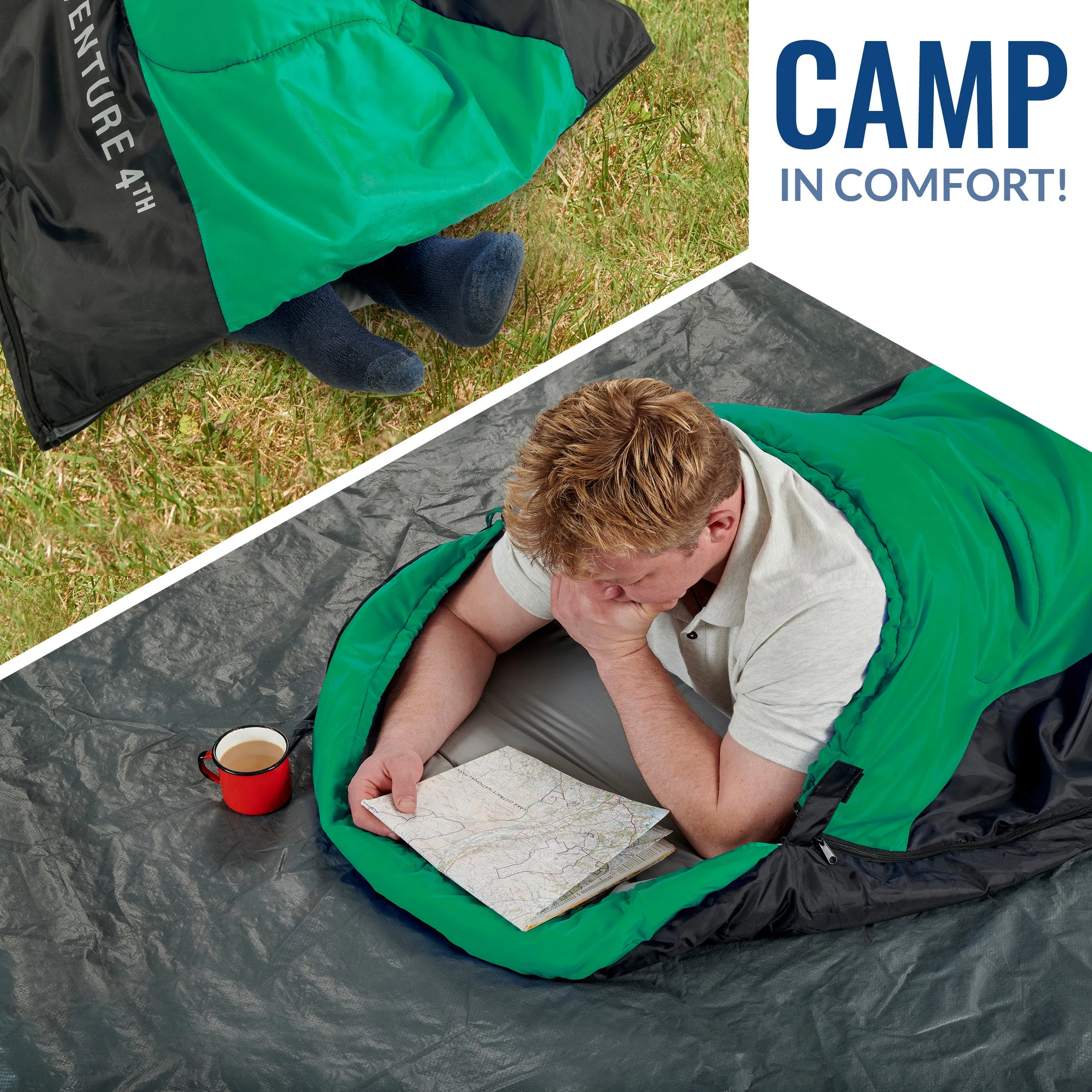 XXL Sleeping Bag for Big and Tall Campers