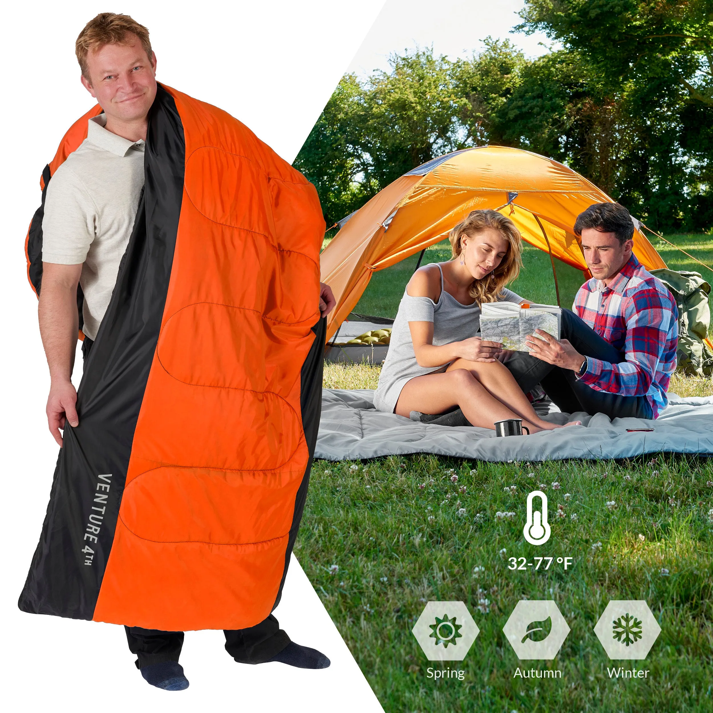 XXL Sleeping Bag for Big and Tall Campers