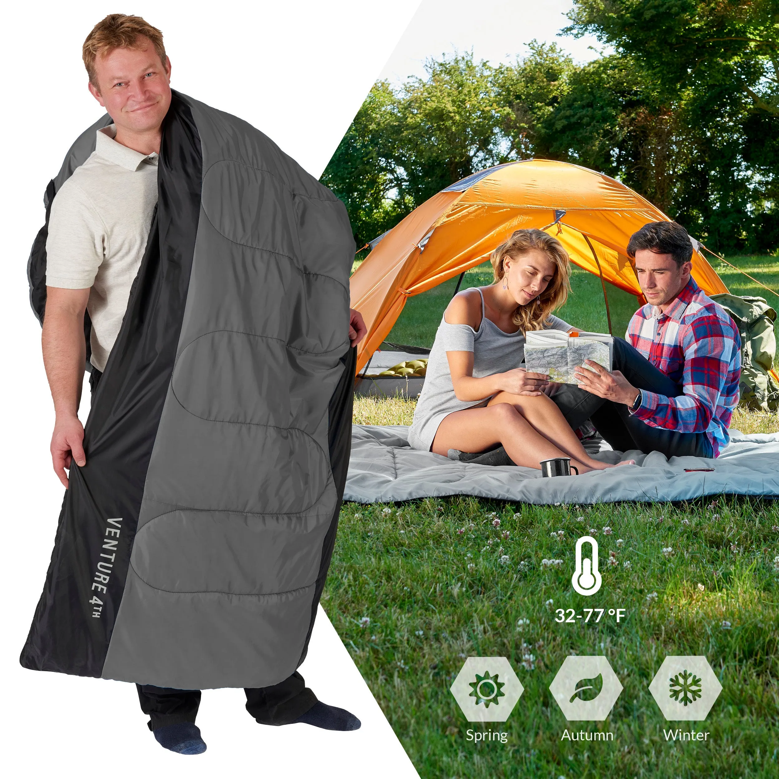 XXL Sleeping Bag for Big and Tall Campers