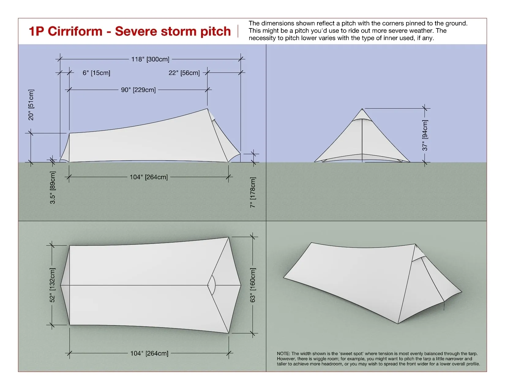 Yama Mountain Gear Cirriform Tarp Silpoly 1P