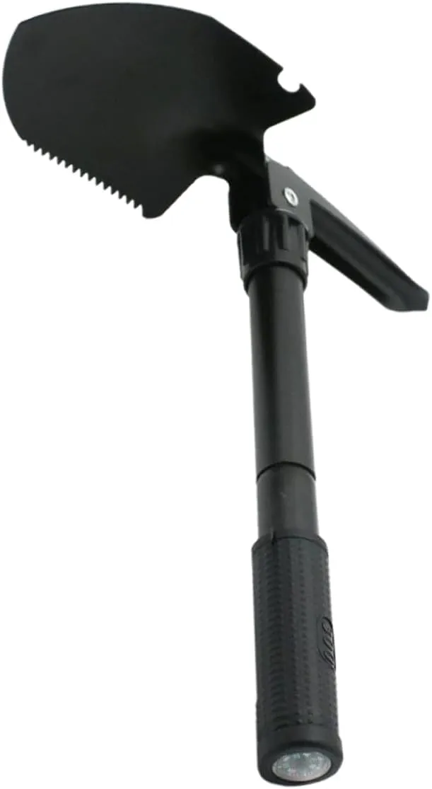 YARNOW Folding Survival Shovel Multifunctional Spade Non- Handle for Camping Gardening Digging Chopping and Hammering Compact Design for Easy Storage
