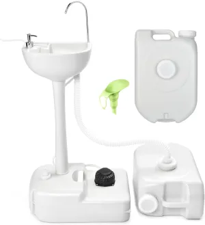 Yescom 17L Portable Camping Sink 24L Water Tank for RV Travel Outdoors