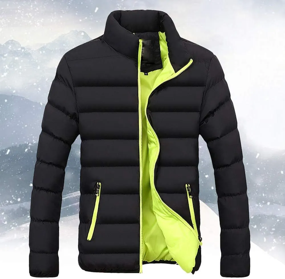 Ymosrh Men's Big and Tall Jackets Lightweight Packable Down Alternative Jacket Puffer Winter Coat Jacket, M-6XL