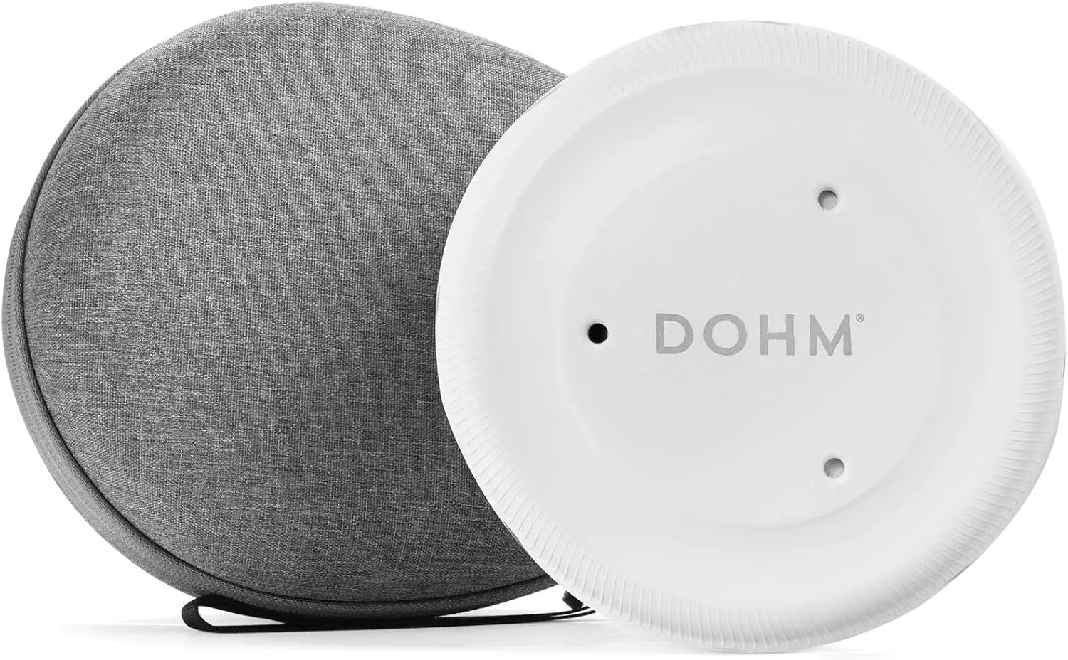 Yogasleep Dohm UNO White Noise Sound Machine   Travel Case, Real Fan Inside for Non-Looping, Sound Machine for Travel, Office Privacy, Sleep Therapy for Adults & Baby, White, 2 Piece Set