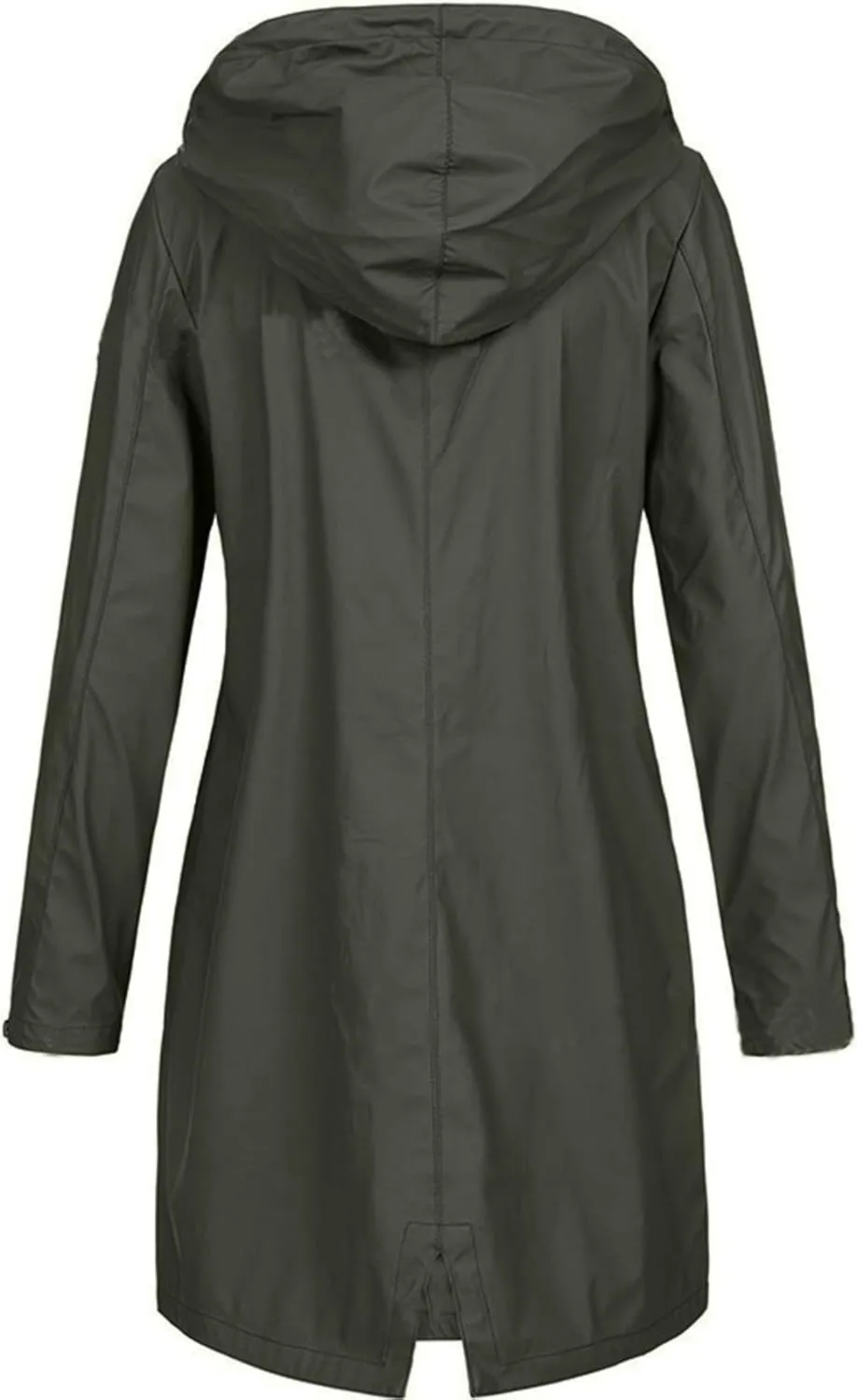 ZEFOTIM Raincoat for Women with Hood Waterproof Light Weight Casual Raincoat with Pockets Zip Up Hiking Jackets Clothes