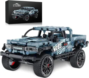 ZYLEGEN Dodg T.rex Off Road Pickup Truck Building Kit,MOC Technique Building Blocks and Engineering Toy,1:14 Scale Off-Road Car Model for Truck Enthusiasts(555 pcs)